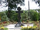 крест на месте захоронения новгородцев, погибших во время моровой язвы